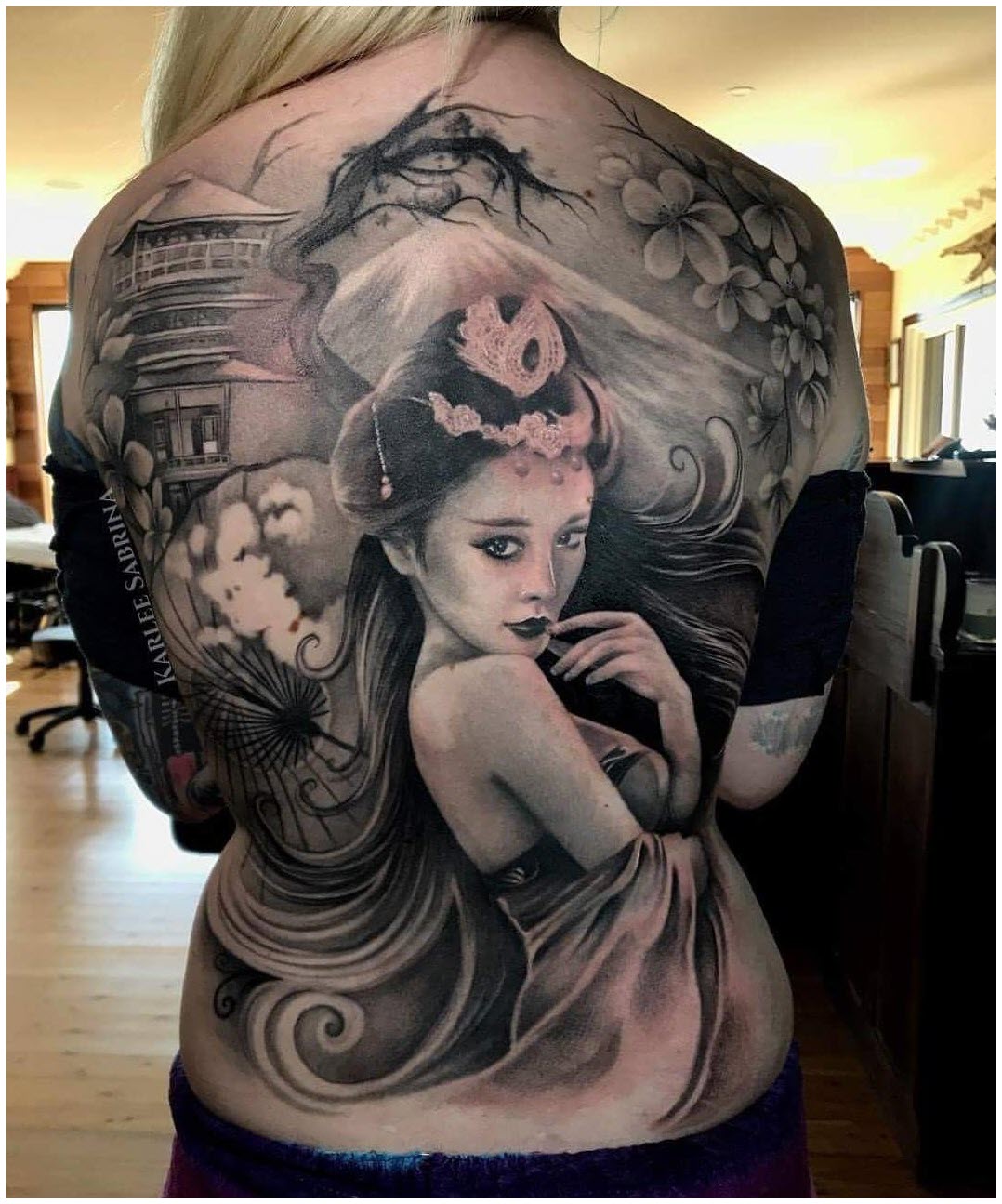 Top 100+ Best Cherry Blossom Geisha Tattoos