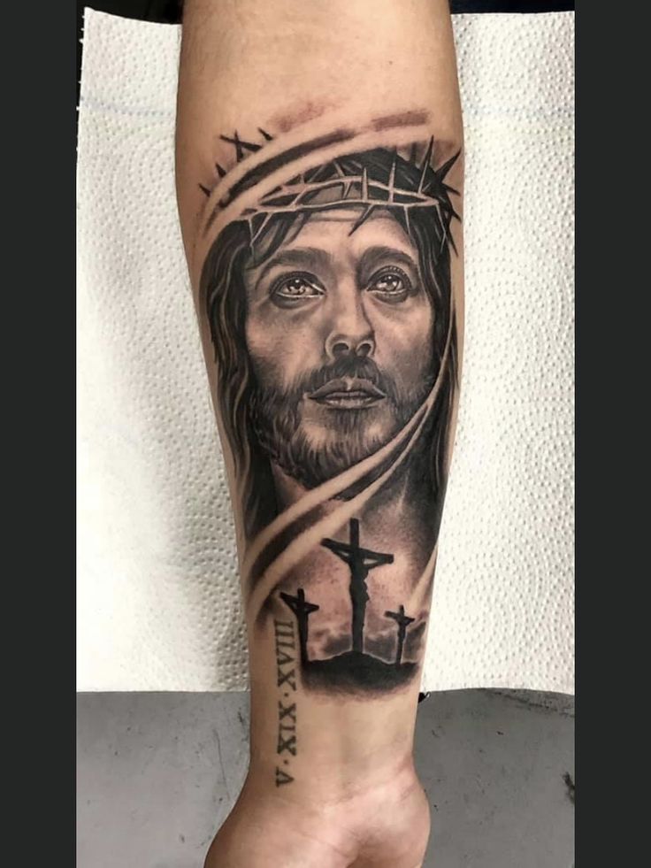 Jesus Forearm Tattoo Designs | Ace Tattooz Mumbai