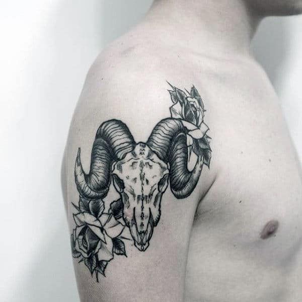 The symbol of Satanism Baphomet goat skull demon goat head hand drawn print  or blackwork flash tattoo art design in engraving technique 23427854 Vector  Art at Vecteezy