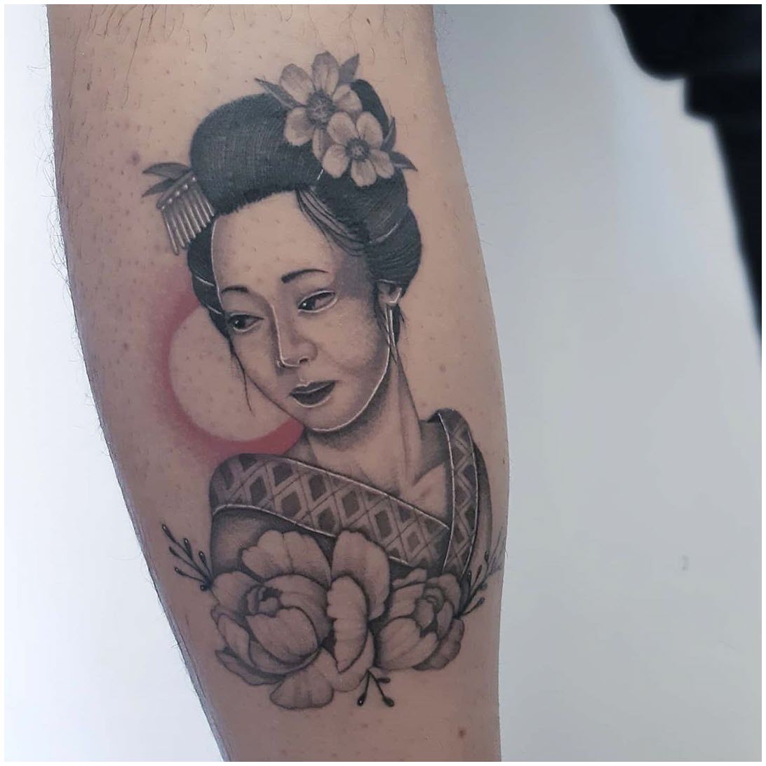 Top 100+ Best Cherry Blossom Geisha Tattoos