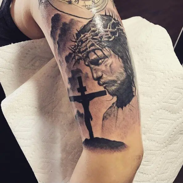 Forearm Tattoos Of Jesus