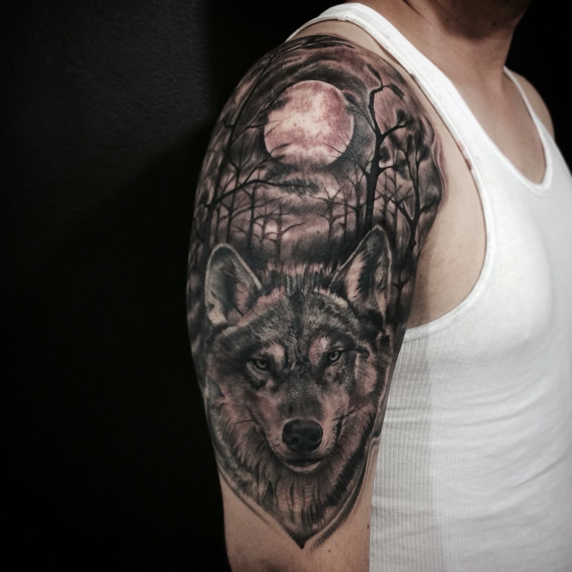 Fighter 💯 wolf tattoo #wolf #wolftattoo #tattooideas #tattoo #tattooi... |  TikTok