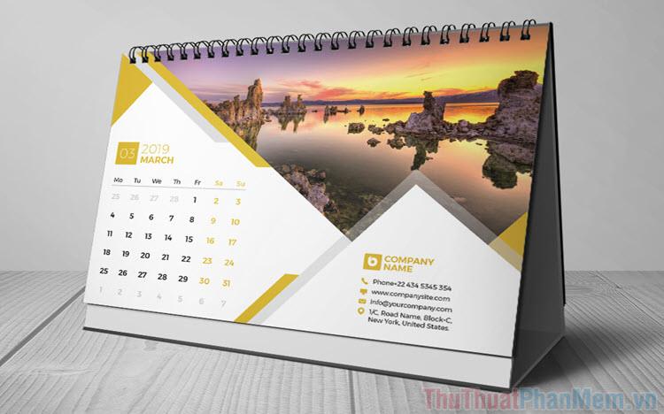 Standard and Common Desk Calendar Sizes