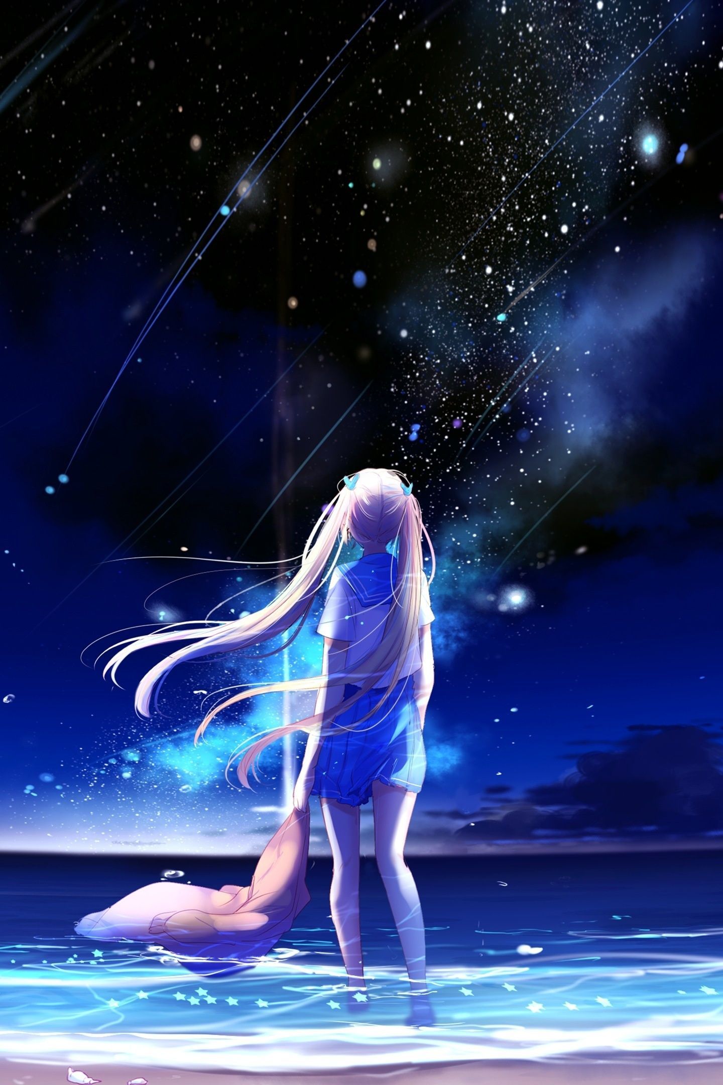 Gorgeous Anime Night Sky Pictures