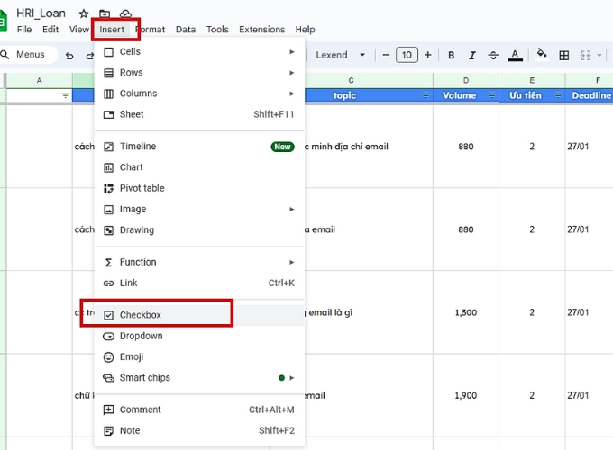 Khám phá bí quyết đánh dấu tích nhanh trong Excel