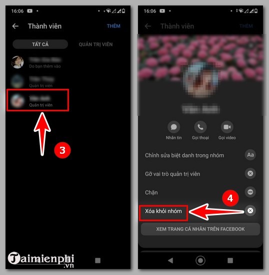 Cách xoá thành viên khỏi nhóm trên Messenger của Facebook