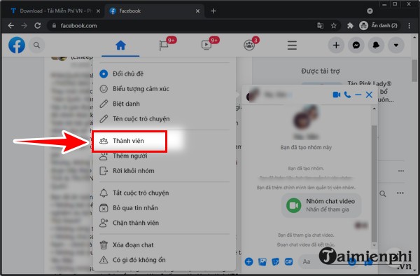 Cách xoá thành viên khỏi nhóm trên Messenger của Facebook