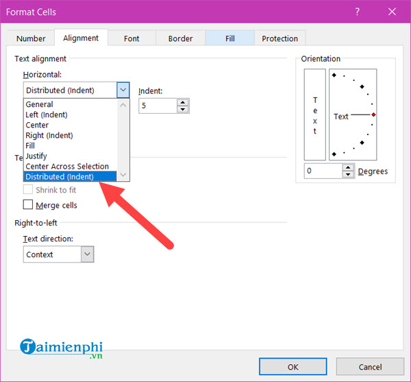 Bí quyết tạo khoảng cách giữa chữ và viền trong Excel