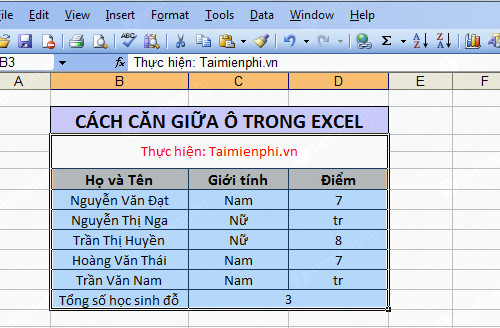 Hướng dẫn căn giữa ô trong Word, Excel