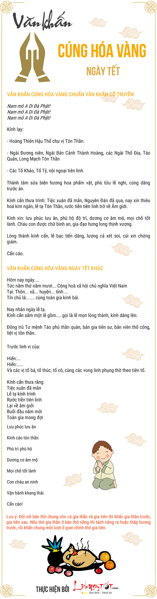 3. Văn khấn hạ lễ hóa vàng