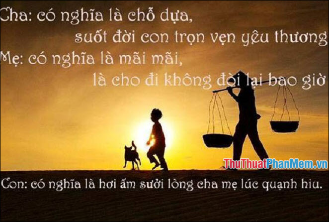 Những lời tâm tình về cha mẹ đầy ý nghĩa