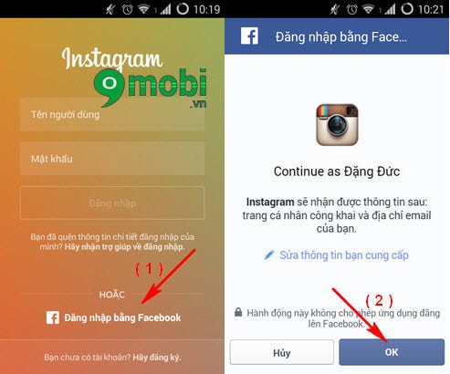 3. Cách khắc phục khi không đăng nhập được Instagram bằng Facebook