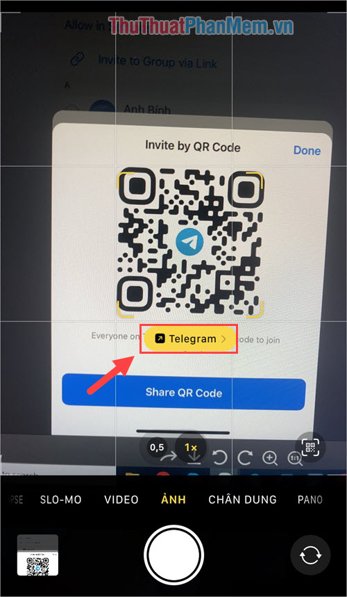 Bí quyết quét mã QR trên Telegram để đăng nhập