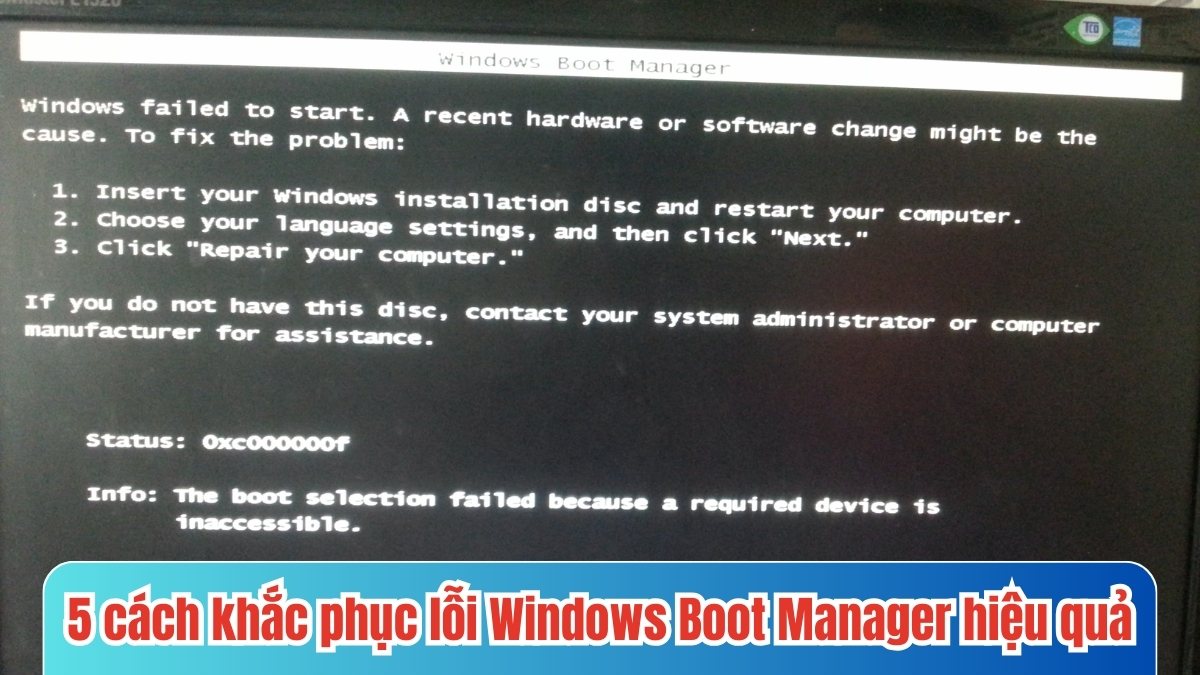 5 effective ways to fix windows boot manager error