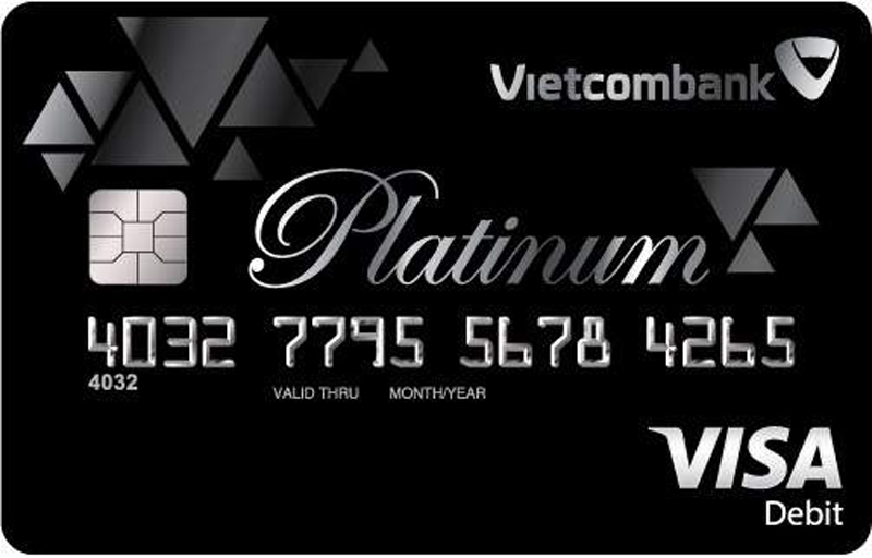 Thẻ Ghi Nợ Vietcombank Visa Platinum Debit