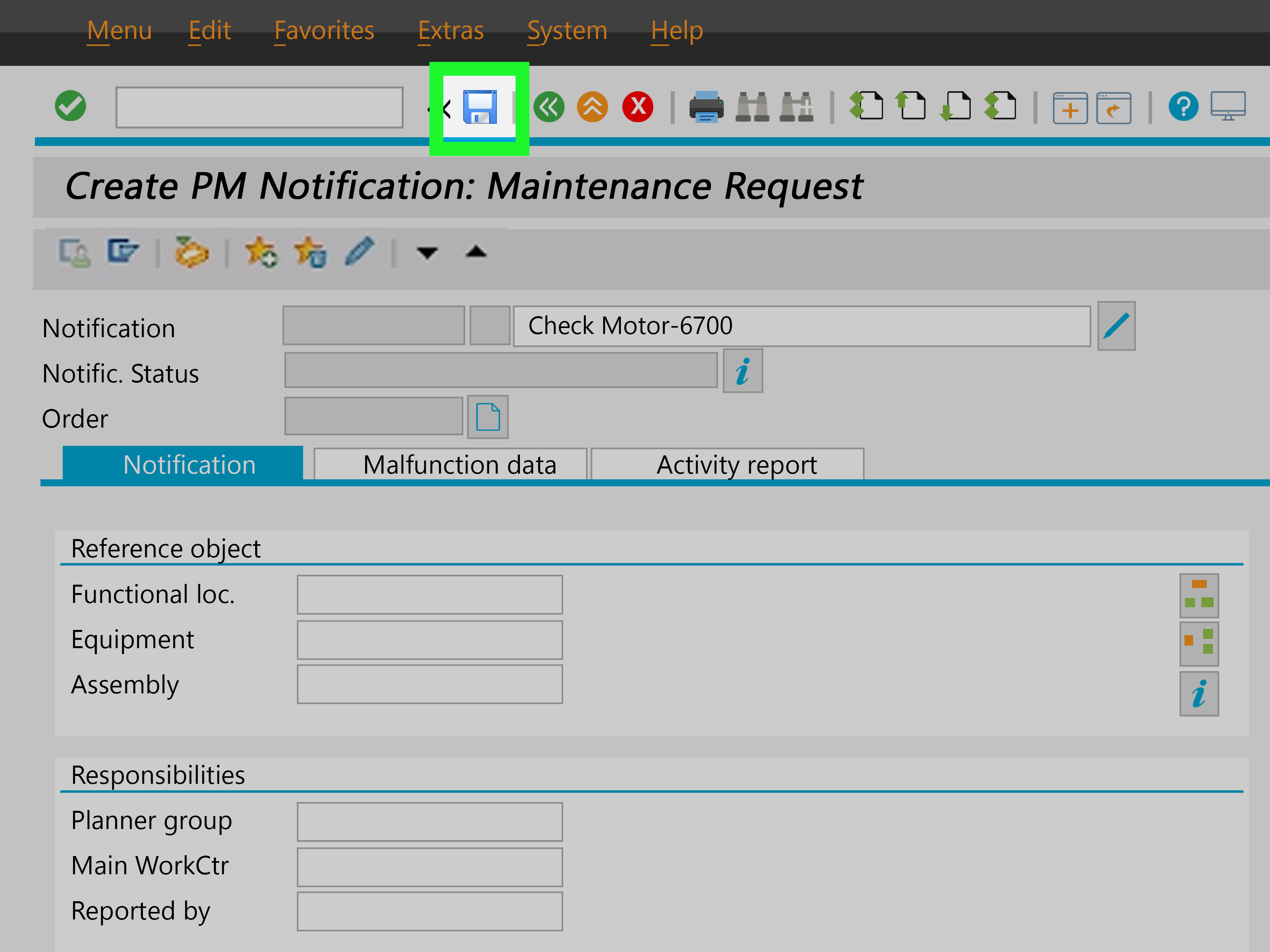 How to Generate a Notification in SAP - Mytour