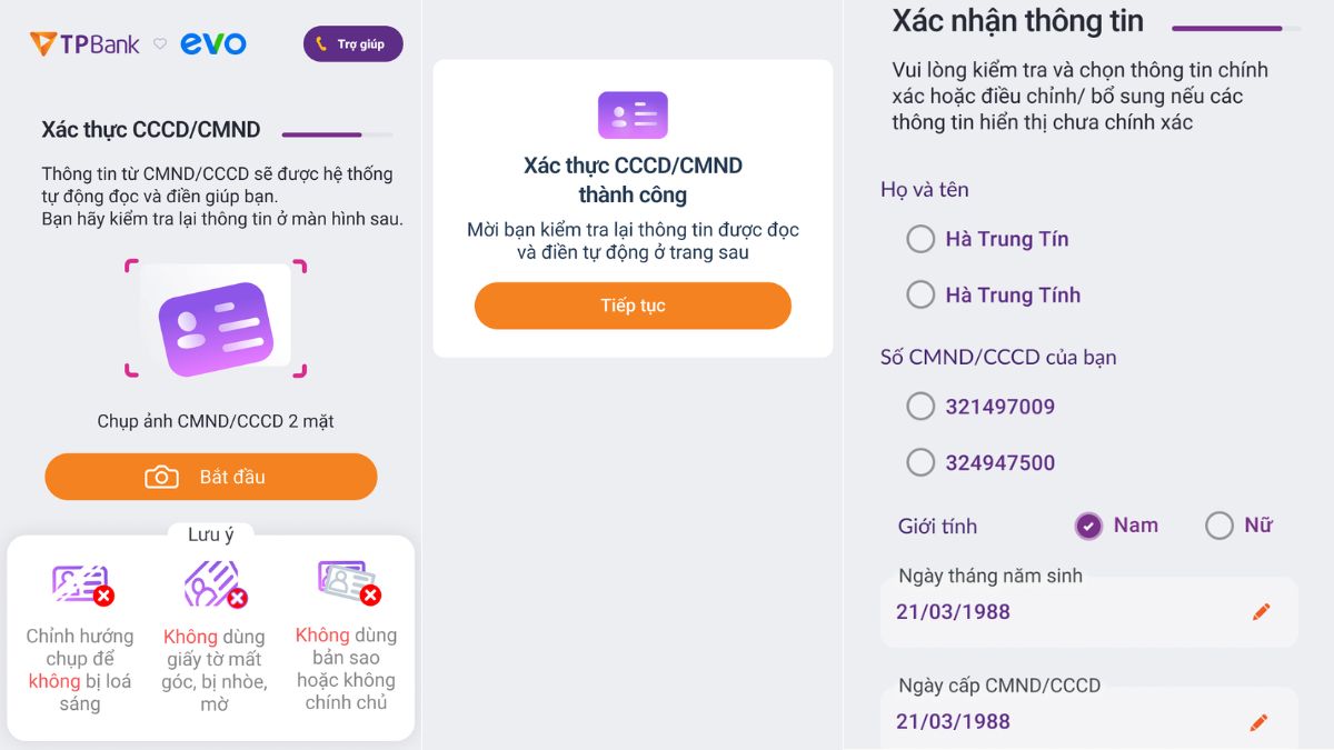 Chi tiết và hướng dẫn mở thẻ tín dụng TPBank EVO