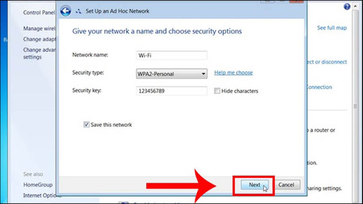 Cách phát Wifi từ máy tính Win 7, 8, 10, 11 không cần dùng phần mềm