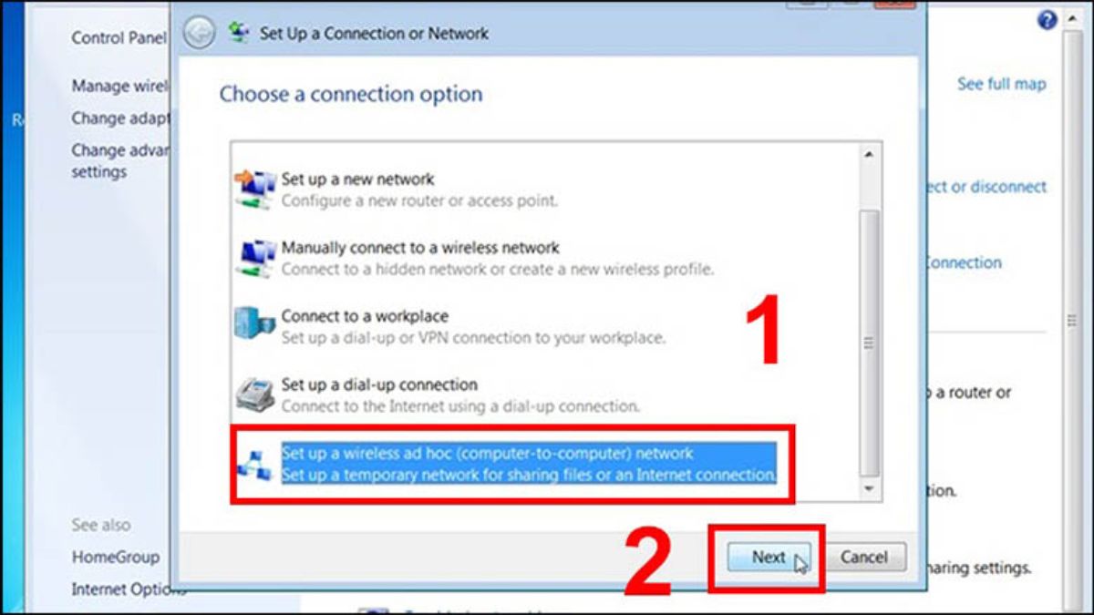 Cách phát Wifi từ máy tính Win 7, 8, 10, 11 không cần dùng phần mềm
