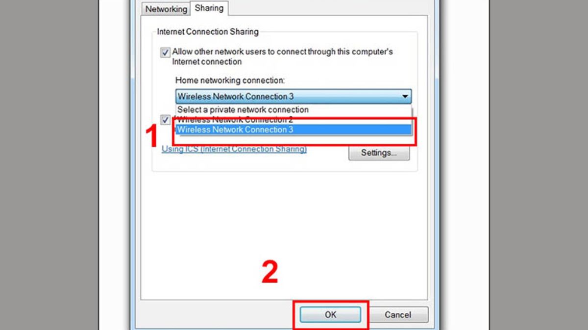 Cách phát Wifi từ máy tính Win 7, 8, 10, 11 không cần dùng phần mềm