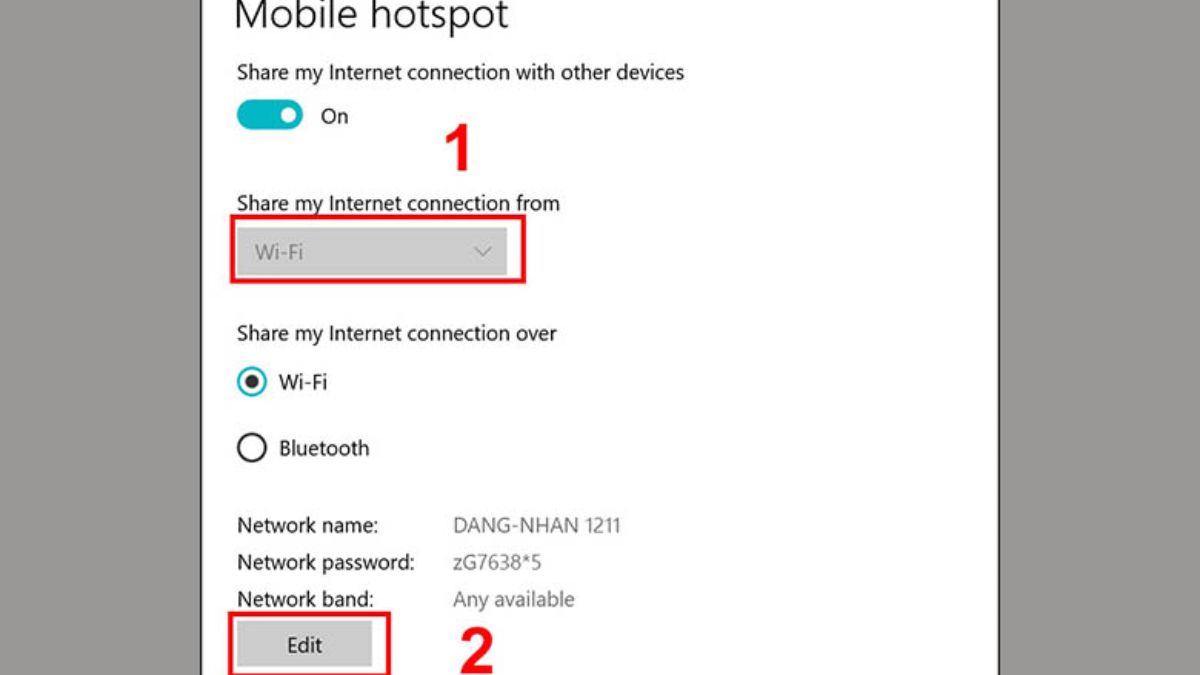 Cách phát Wifi từ máy tính Win 7, 8, 10, 11 không cần dùng phần mềm