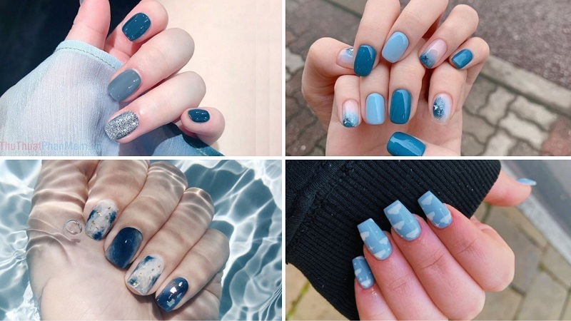 Khám phá 100 mẫu nail màu xanh sành điệu và cuốn hút