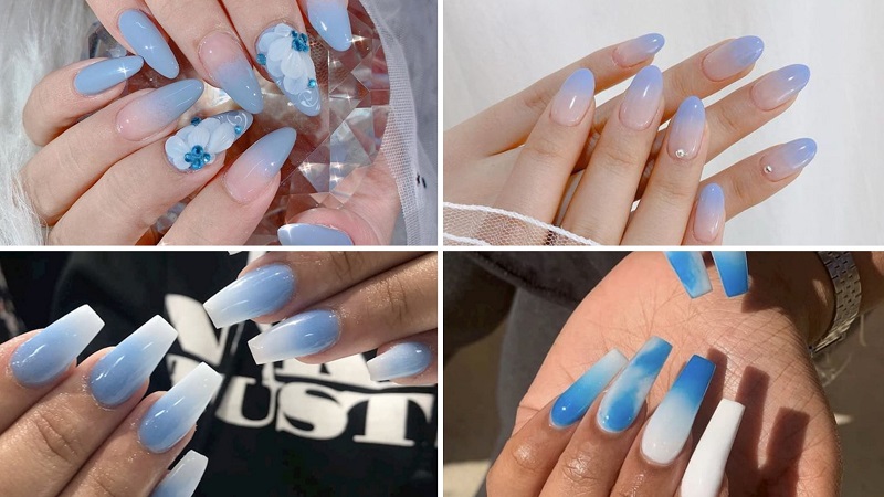 Khám phá 100 mẫu nail màu xanh sành điệu và cuốn hút