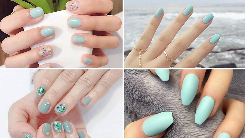 Khám phá 100 mẫu nail màu xanh sành điệu và cuốn hút