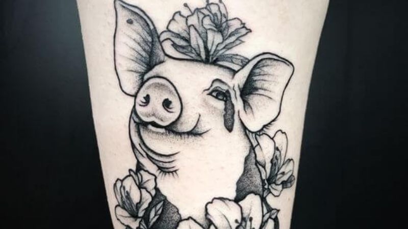 Tổng hợp 40+ hình xăm con heo đẹp nhất, ý nghĩa hình xăm con heo