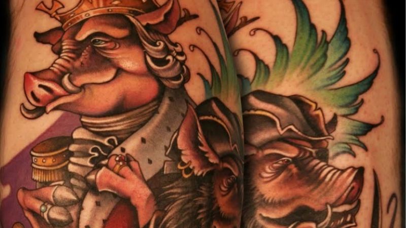 Tổng hợp 40+ hình xăm con heo đẹp nhất, ý nghĩa hình xăm con heo