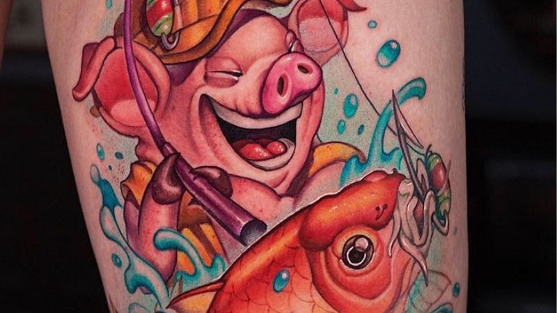 Tổng hợp 40+ hình xăm con heo đẹp nhất, ý nghĩa hình xăm con heo