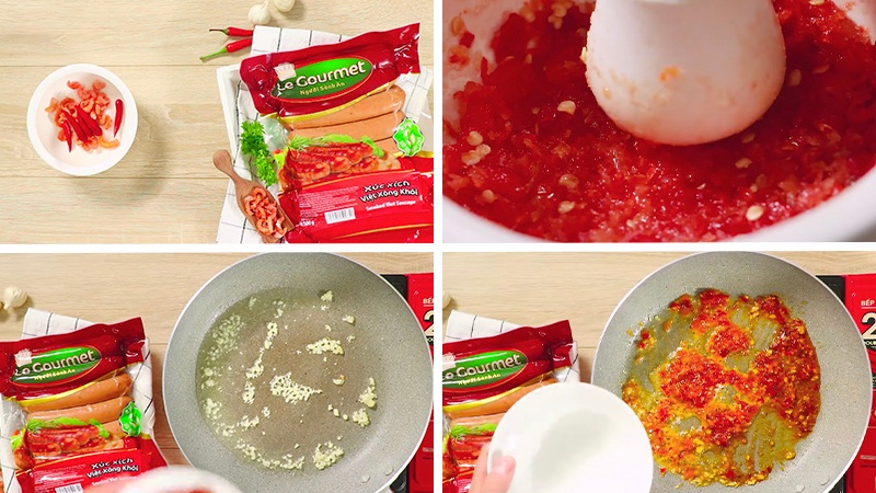 Hướng dẫn làm mì trộn xúc xích bò viên và xúc xích trái tim hấp dẫn, dễ làm