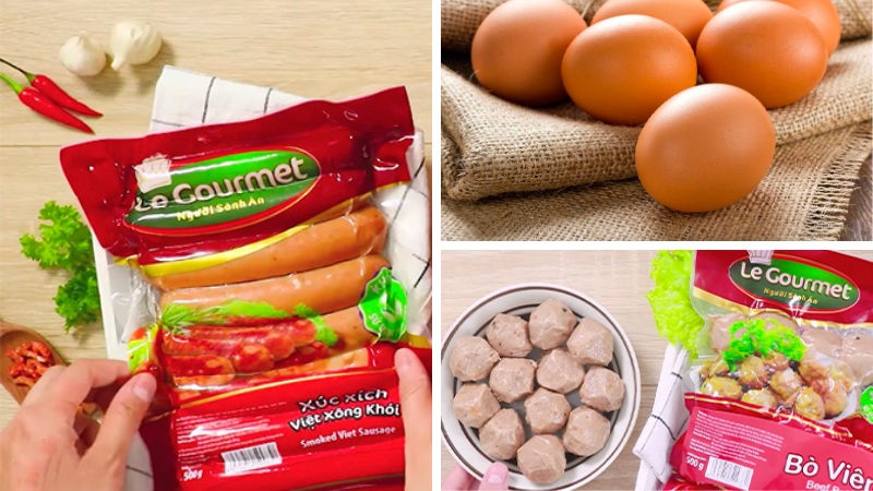 Hướng dẫn làm mì trộn xúc xích bò viên và xúc xích trái tim hấp dẫn, dễ làm