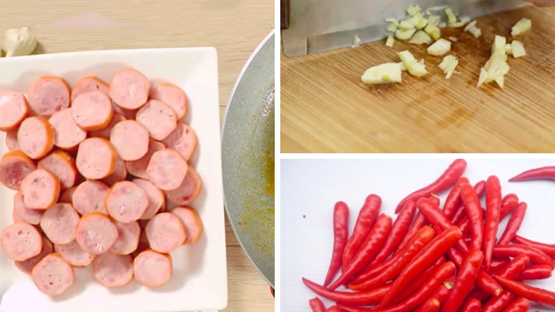 Hướng dẫn làm mì trộn xúc xích bò viên và xúc xích trái tim hấp dẫn, dễ làm