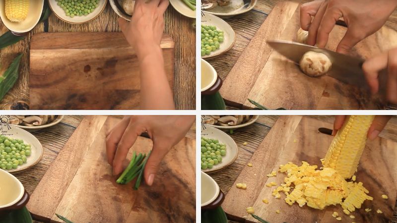 Cách nấu cháo bắp nấm mỡ thanh mát dinh dưỡng cho gia đình