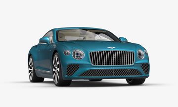 
Lưới tản nhiệt mạ chrome sáng bóng kết hợp với logo Bentley nổi bật.
