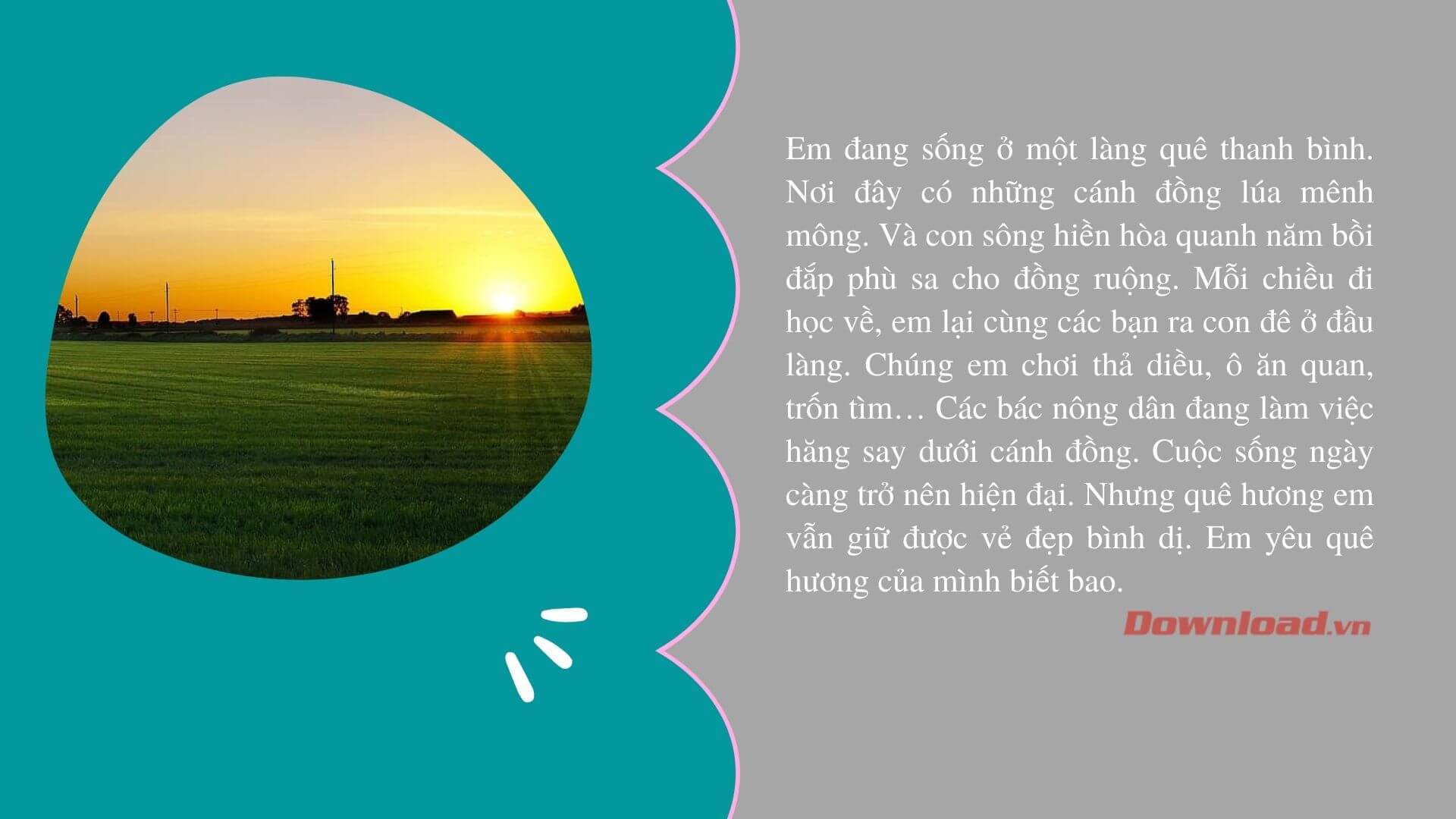 Tả Quê Hương Của Em - Những Kỷ Niệm Và Cảm Xúc Đặc Sắc