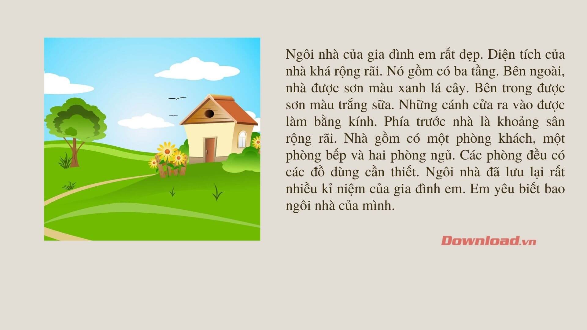 Tả ngôi nhà của em: Góc nhìn chi tiết và sâu sắc về tổ ấm thân yêu