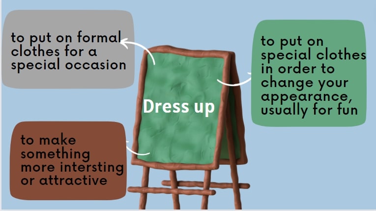 What is Dress up? The accurate structure and usage in English