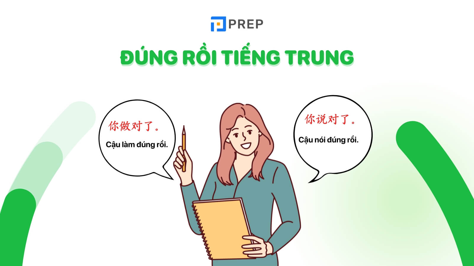 Phương thức sử dụng Đúng rồi trong tiếng Trung