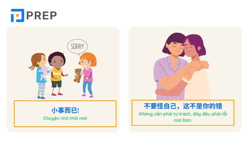 Cách đáp lại lời xin lỗi bằng không có gì trong tiếng Trung