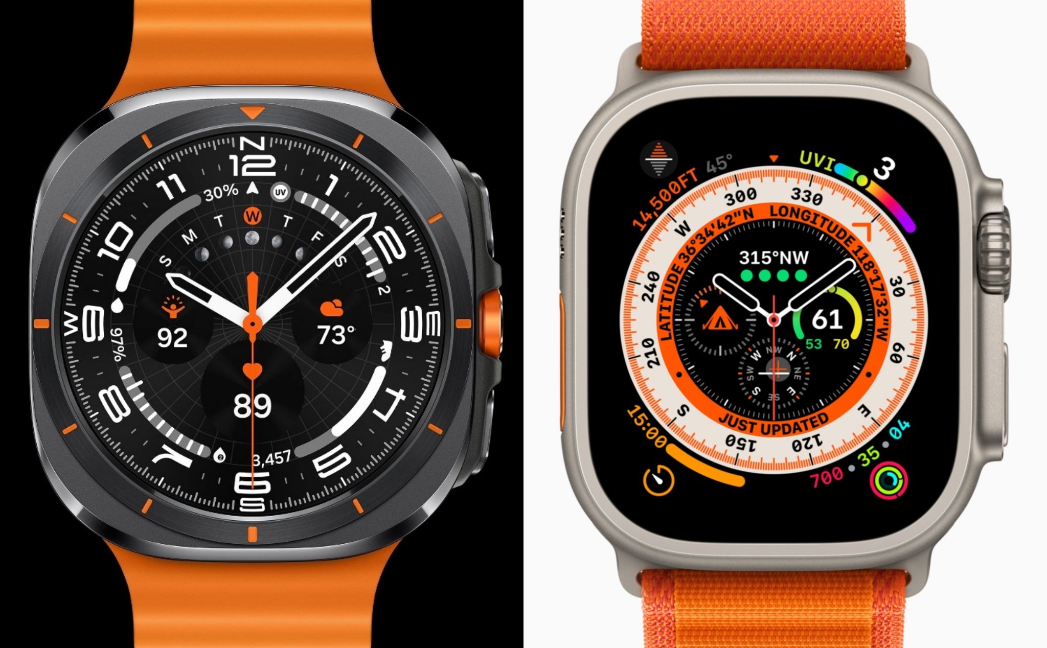 Samsung Galaxy Watch Ultra vs Apple Watch Ultra: Sao chép &amp; Dán