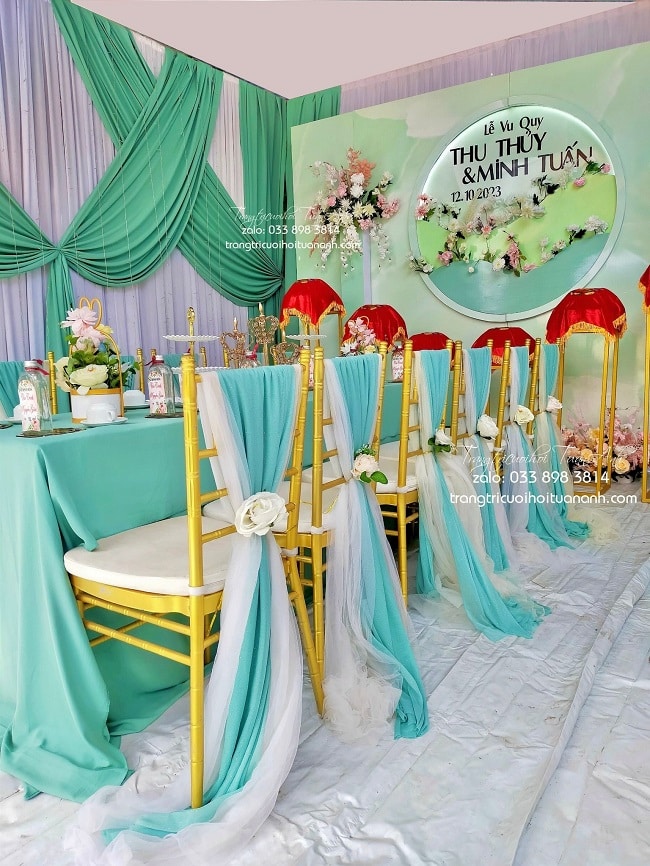 Trang trí tiệc cưới Minh Tuấn