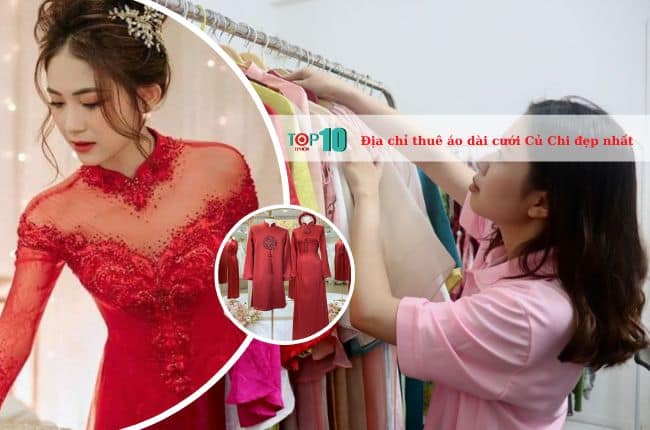 Áo dài cưới tại Củ Chi