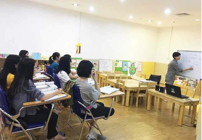 Học viên tại Trung tâm Tiếng Hàn