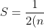 S = rac{1}{2(n+1)} sum_{k=0}^{n} (-1)^{k} C_{n+1}^{k+1} = rac{-1}{2(n+1)} left(sum_{k=0}^{n+1} (-1)^{k} C_{n+1}^{k} - C_{n+1}^{0}
ight) = rac{1}{2(n+1)}