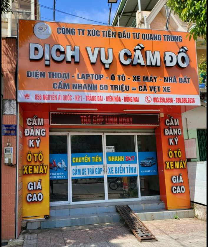 CỬA HÀNG CẦM ĐỒ QUỐC CÔNG LONG BÌNH ĐỒNG NAI UY TÍN VÀ CHẤT LƯỢNG