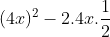 (4x)^{2} − 2.4x.rac{1}{2} + left(rac{1}{2}
ight)^{2}