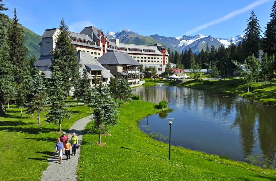 Guests can enjoy the beautiful grounds of the Alyeska Prince Hotel at Alyeska Resort in Girdwood, located just 27 miles south of Anchorage.

Model Releases:
Patrick Ronan, Carol Makar, Paige Mohl, and Maddie Moser