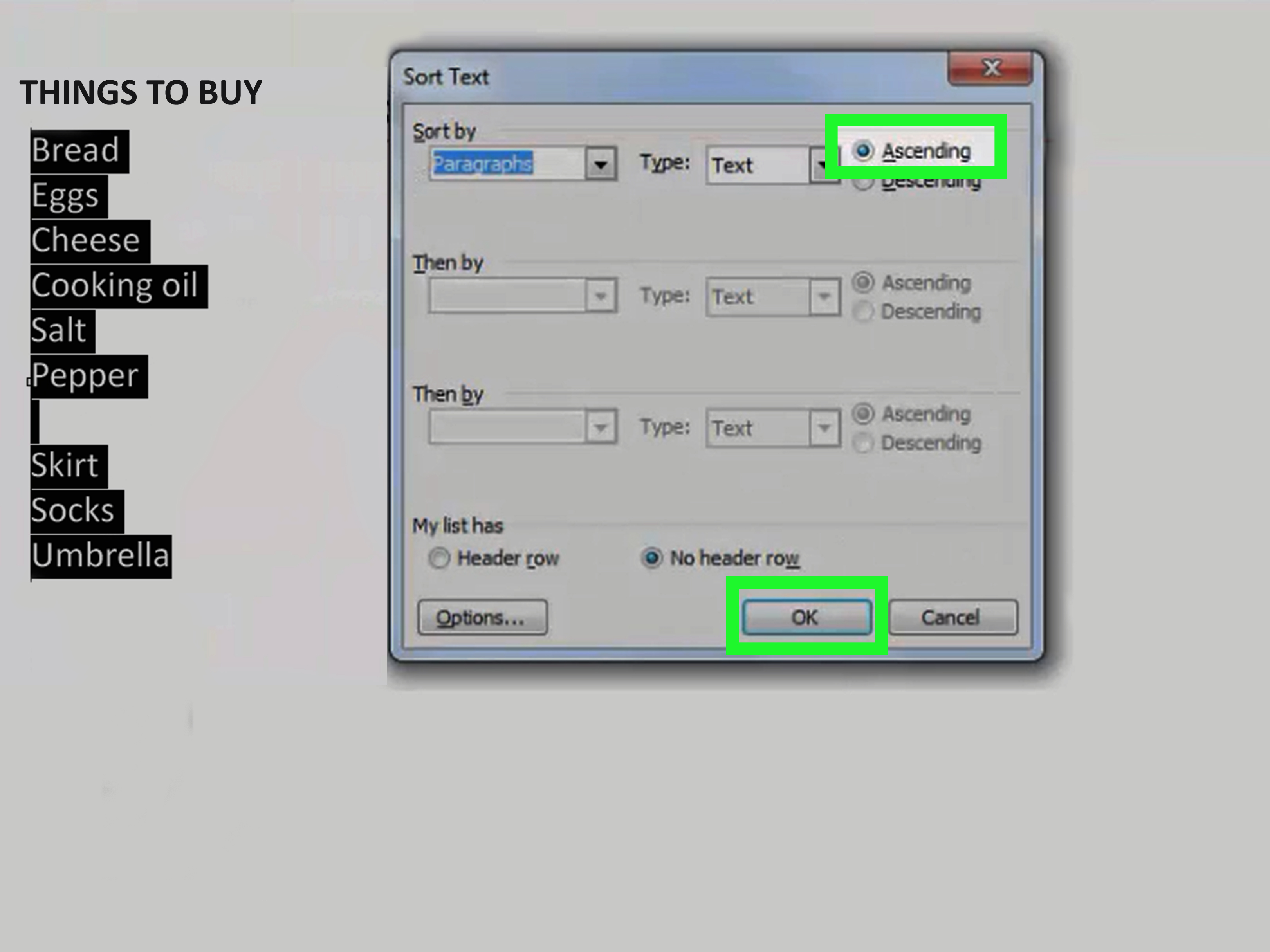 How to Alphabetically Sort Text in Microsoft Word